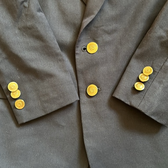 Boys Suit Jacket Lord & Taylor Navy size 5 - Picture 2 of 6